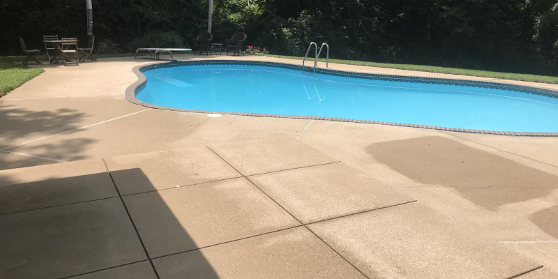 Pool Deck Cleaning After